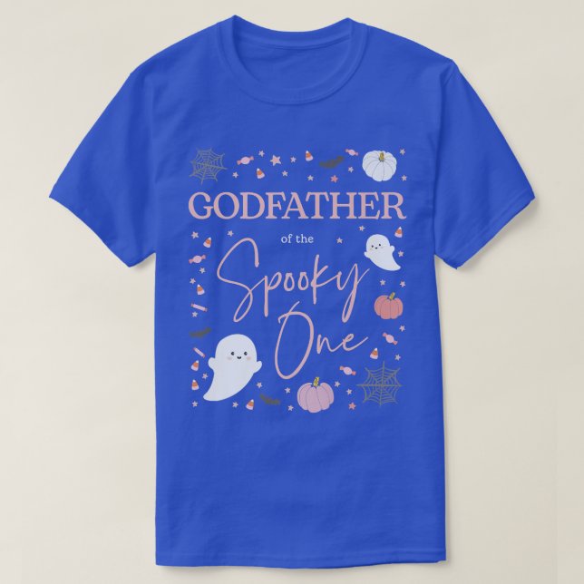 Mens Godfather of Spooky One Girl First Birthday P T Shirt (Design framsida)