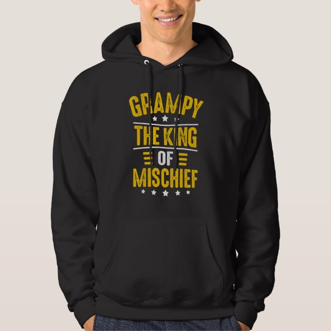 Mens Grampy Idé För Män Farfar Grampy Kung Av Bus Hoodie (Framsida)