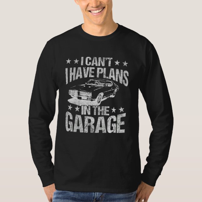 Mens  Grandpa Dad Car  Retro Classic Car Fathers D T Shirt (Framsida)