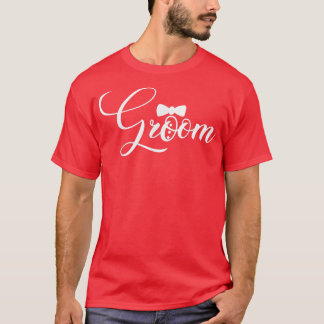 Mens Groom Cute Engagement Matching Newlyweds Bach T Shirt