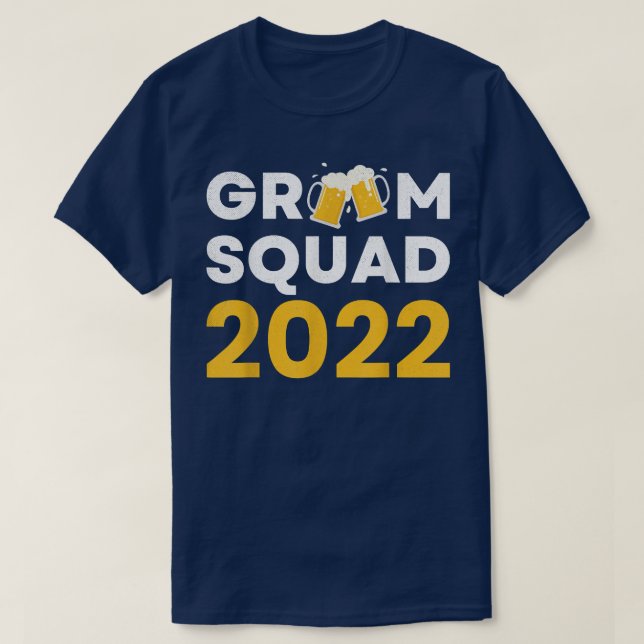 Mens Groom Squad Bachelor Party Drinking Team Groo T Shirt (Design framsida)