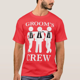 Mens Grooms Crew Bachelor Party Groomsmen Gifts T Shirt