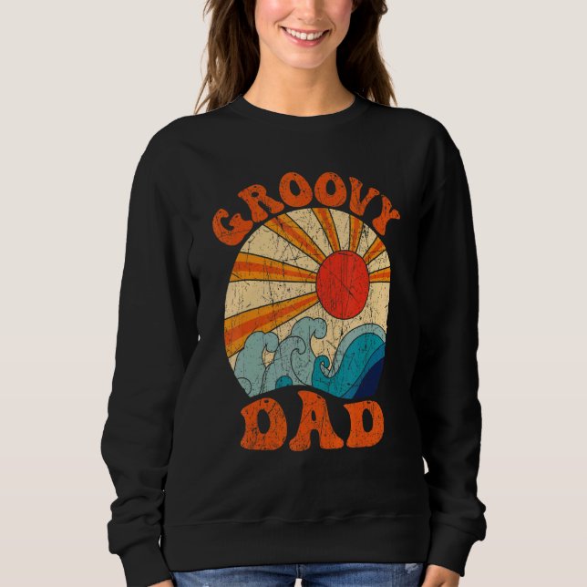 Mens Groovy Dad 70s Aesthetic Nostalgia 1970's Ret T Shirt (Framsida)