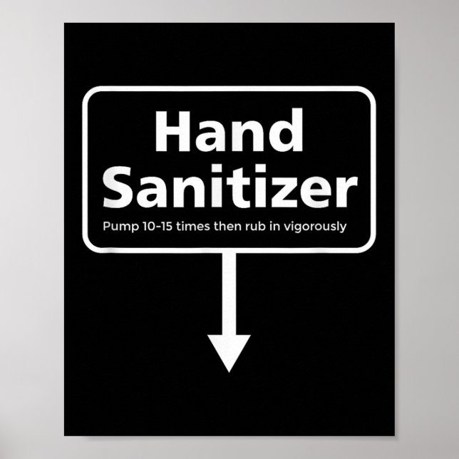 Mens Hand Sanitizer - Funny Adult Humour Christmas Poster (Framsidan)