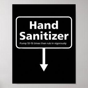 Mens Handdesinfektionsmedel - Rolig vuxenhumor jul Poster