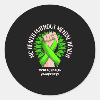 Mens health without mental health awareness runt klistermärke