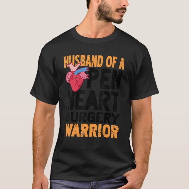 Mens Heart Health Awareness for Bypass Recovery T Shirt (Framsida)