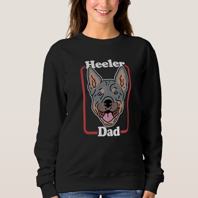 Mens Heeler Dad Australian Cattle Dog Owner Heeler T Shirt (Framsida)