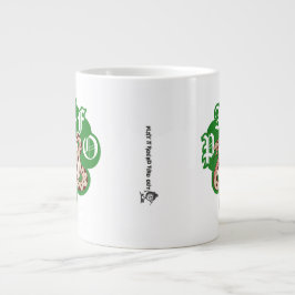 Mens Helg Scramble Badass Skalle Orm Gothic Jumbo Mugg