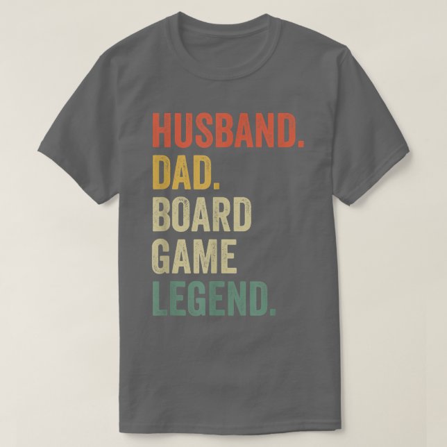 Mens Husband Dad Board Game Night Legend Funny Fat T Shirt (Design framsida)