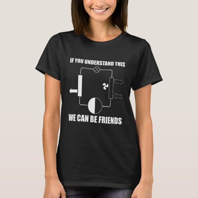 Mens  HVAC Tech AC Repairman Technician We Can be  T Shirt (Framsida)