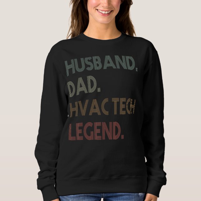 Mens  HVAC Technician Husband Dad hvac tech Legend T Shirt (Framsida)