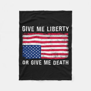 Mens Idé Ner Amerikansk Flagga Ge Frihet Usa Dom Fleecefilt