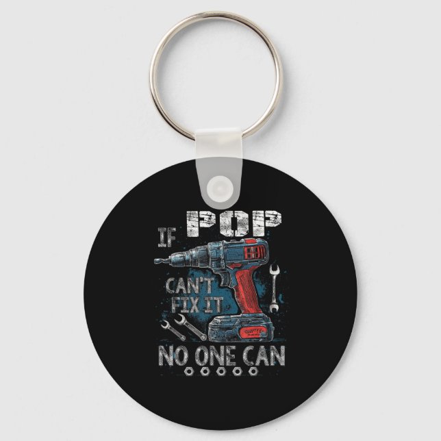 Mens If P Cant Fix It Can Father's Day  Nyckelring (Framsida)
