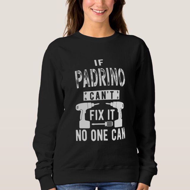 Mens If Padrino Can't Fix It Spain Spanish Mexican T Shirt (Framsida)