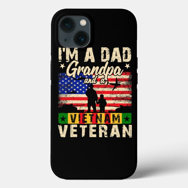 Mens Im a Dad Grandpa And a Vietnam Veteran Dad Fa (Baksida)