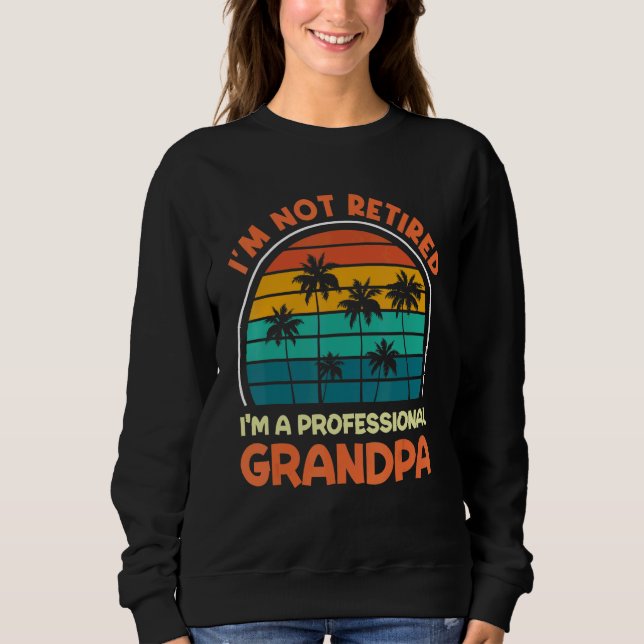 Mens I'm Not Retired Professional Grandpa Retireme T Shirt (Framsida)