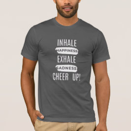MEN'S INHALE AND EXHALE CHEER UP JERSEY T SHIRT 