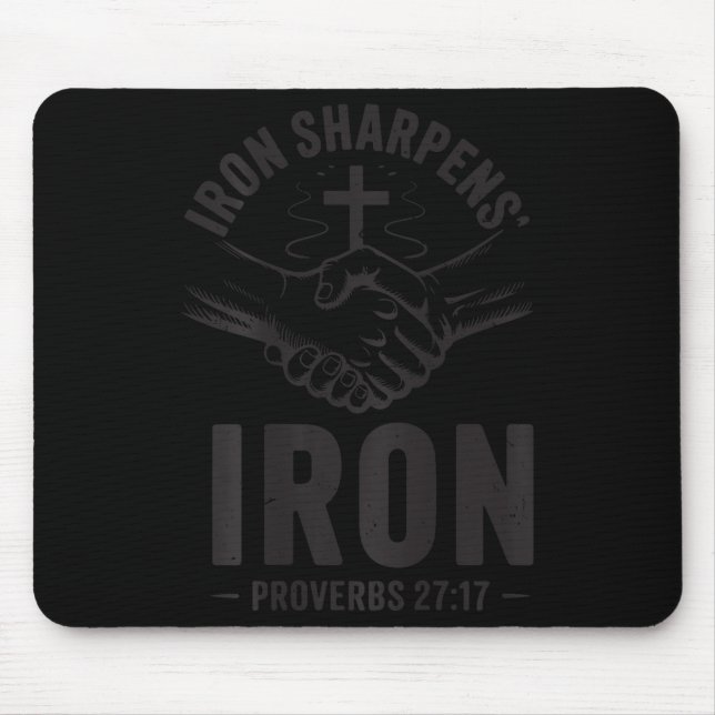 Men's Iron Sharpens Iron Proverbs 27 7 Christian G Musmatta (Framsidan)