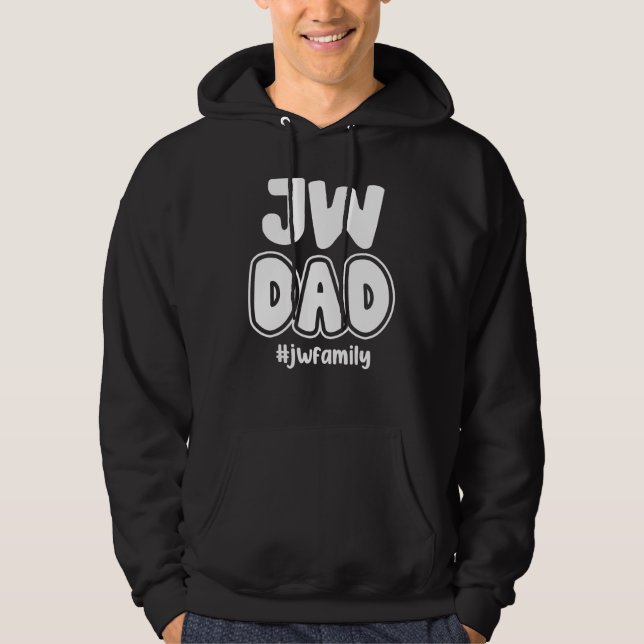 Mens Jehovah's Witnesses Jw Dad JW Family Hoodie (Framsida)