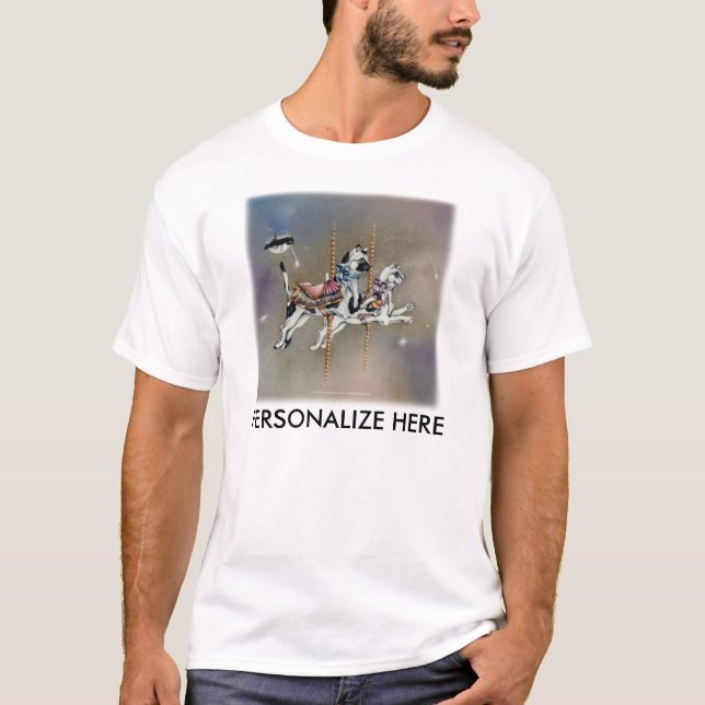 Mens lätta t-shirts - Karusellkatter SQ (Framsida)