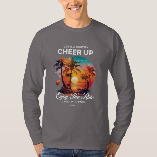 MEN'S LIFE'S JOURNEY CHEER UP LONG SLEEVE TEE (Framsida)