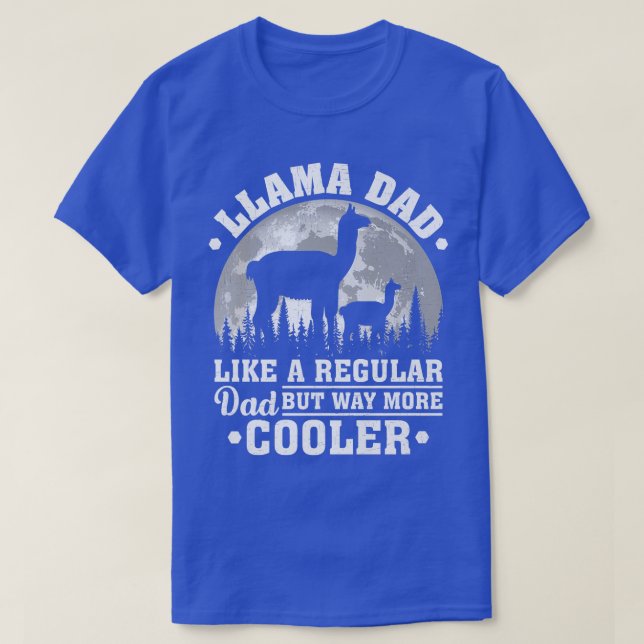 Mens Llama Dad Like A Regular Dad Funny Llama Fath T Shirt (Design framsida)