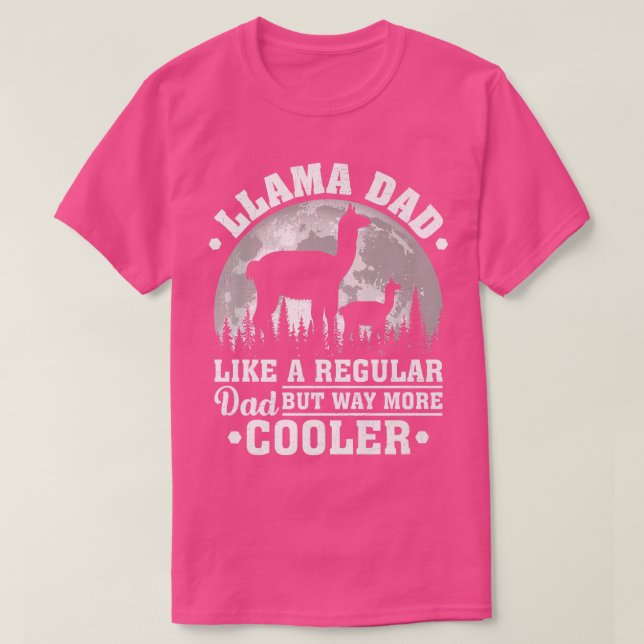 Mens Llama Dad Like A Regular Dad Funny Llama Fath T Shirt (Design framsida)