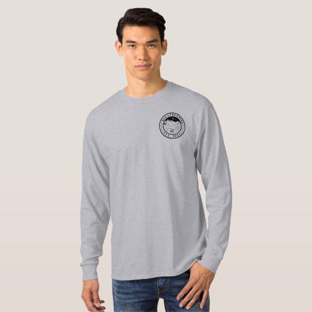 Men's Long Sleeve Tee Shirt logos Bea-Streaming (Hel framsida)