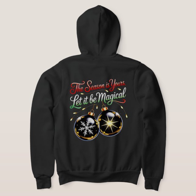 Men's Magical Christmas Ornament Cozy Winter Festi T Shirt (Laydown Baksida)