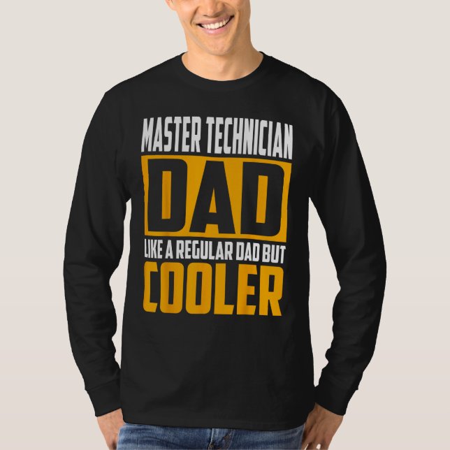 Mens Master Technician Dad   Like a Regular Dad bu T Shirt (Framsida)