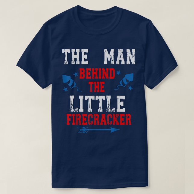 Mens Mens 4th Of July Pregnancy The Man Behind The T Shirt (Design framsida)