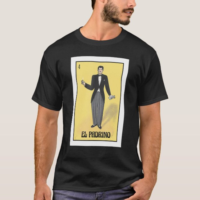 Mens Mexican Bingo Regalo Para El Padrino De Boda T Shirt (Framsida)