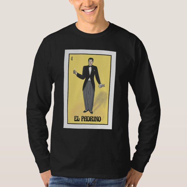 Mens Mexican Bingo Regalo Para El Padrino De Boda T Shirt (Framsida)