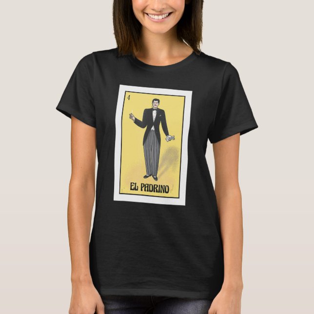 Mens Mexican Bingo Regalo Para El Padrino De Boda T Shirt (Framsida)