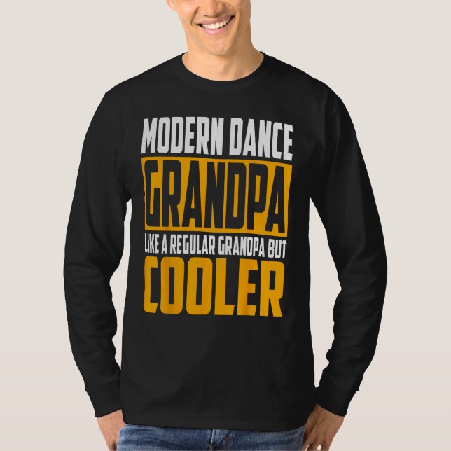 Mens Modern Dance Grandpa   Like a Regular Grandpa T Shirt (Framsida)