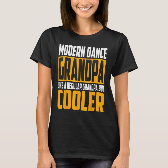 Mens Modern Dance Grandpa   Like a Regular Grandpa T Shirt (Framsida)