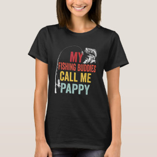 Mens My Favorite Fishing Buddies Call Me Pappy Fis T Shirt