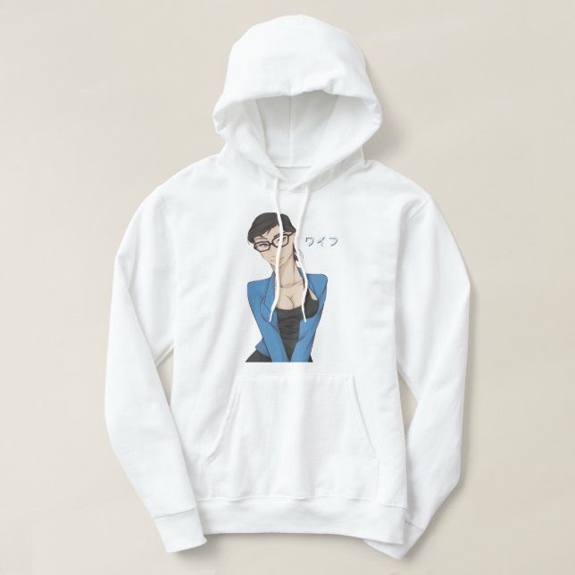 Mens My Favorite Waifu Mia Khalifa Funny Graphic G Hoodie (Design framsida)