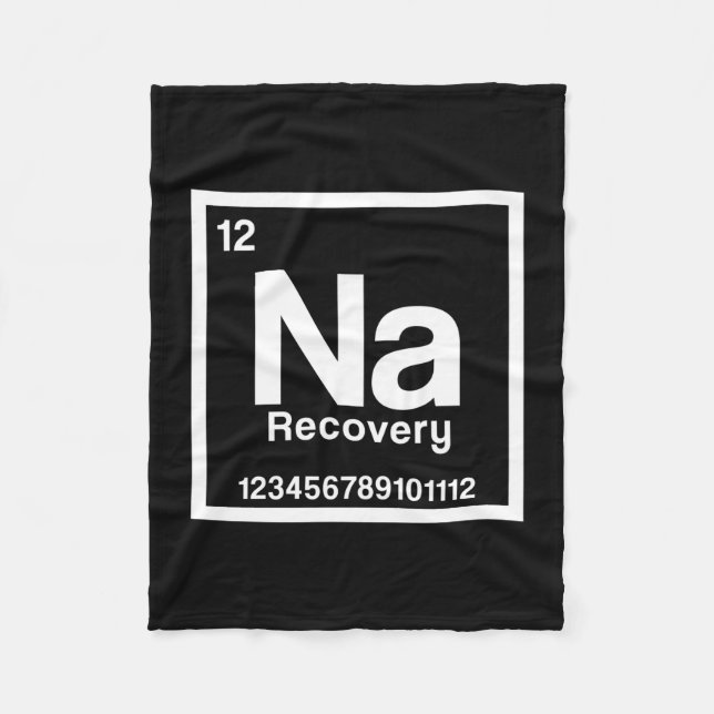 Mens na element narcotics anonymous recovery sober fleecefilt (Framsidan)