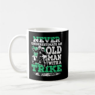 Mens Never Underestimate An Old Man With A Trike C Kaffemugg