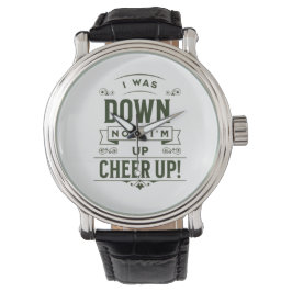 MEN'S NOW I'M UP CHEER UP SILVER EWATCH  ARMBANDSUR