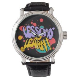 MEN'S PAINT SPLASH LESSONS LEARN SILVER EWATCH  ARMBANDSUR