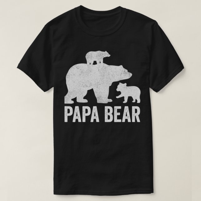 Mens Papa Bear Fathers Day Grandad s, Fun 2 Cub Ki T Shirt (Design framsida)