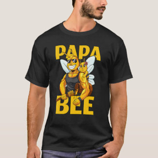 Mens Papa Bee Beekeeping Honey Daddy With Daughter T Shirt