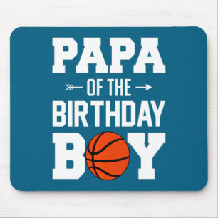 Mens pappa till födelsedags pojken basketpojken fa musmatta