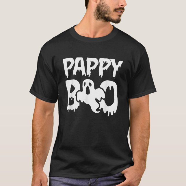 Mens Pappy Boo Matching Family Halloween  T Shirt (Framsida)