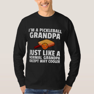 Mens Pickleball Grandpa For Funny Retired Pickle T Shirt