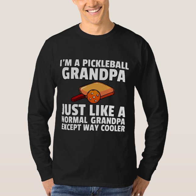 Mens Pickleball Grandpa For Funny Retired Pickle T Shirt (Framsida)