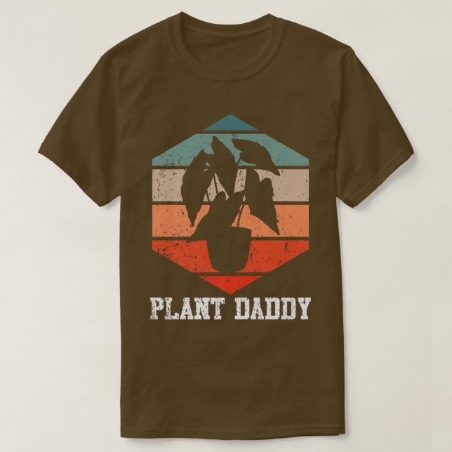 Mens Plant Daddy  Plant Dad Nature Gardener Garden T Shirt (Design framsida)